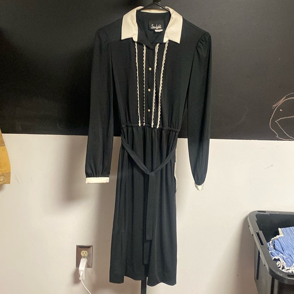 Jean Leslie Deadstock Wednesday Addams  vibes dress size 5 - Picture 3 of 12